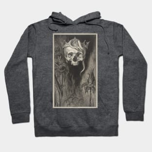 The Duchess of Malfi Skull Crown Flowers Hoodie